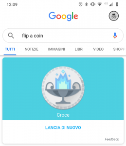 Google "Flip a Coin" - Croce