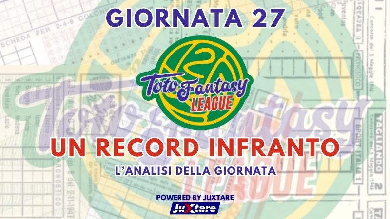 Toto Fantasy League - Giornata 27