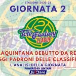 Toto Fantasy League 2025-26 - Giornata 2