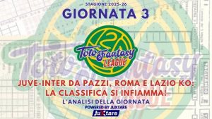 Toto Fantasy League 2025-26 - Giornata 3