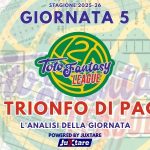 Toto Fantasy League 2025-26 - Giornata 5