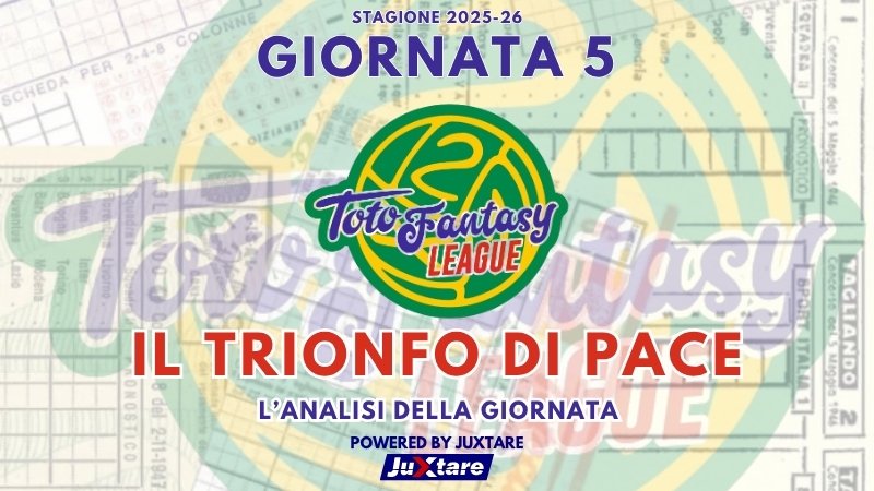Toto Fantasy League 2025-26 - Giornata 5